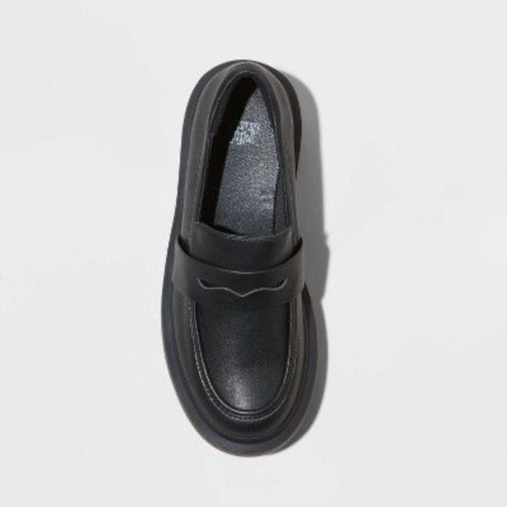 Women's Lacey Loafer Flats - Wild Fable Black 7 - Picture 2 of 3